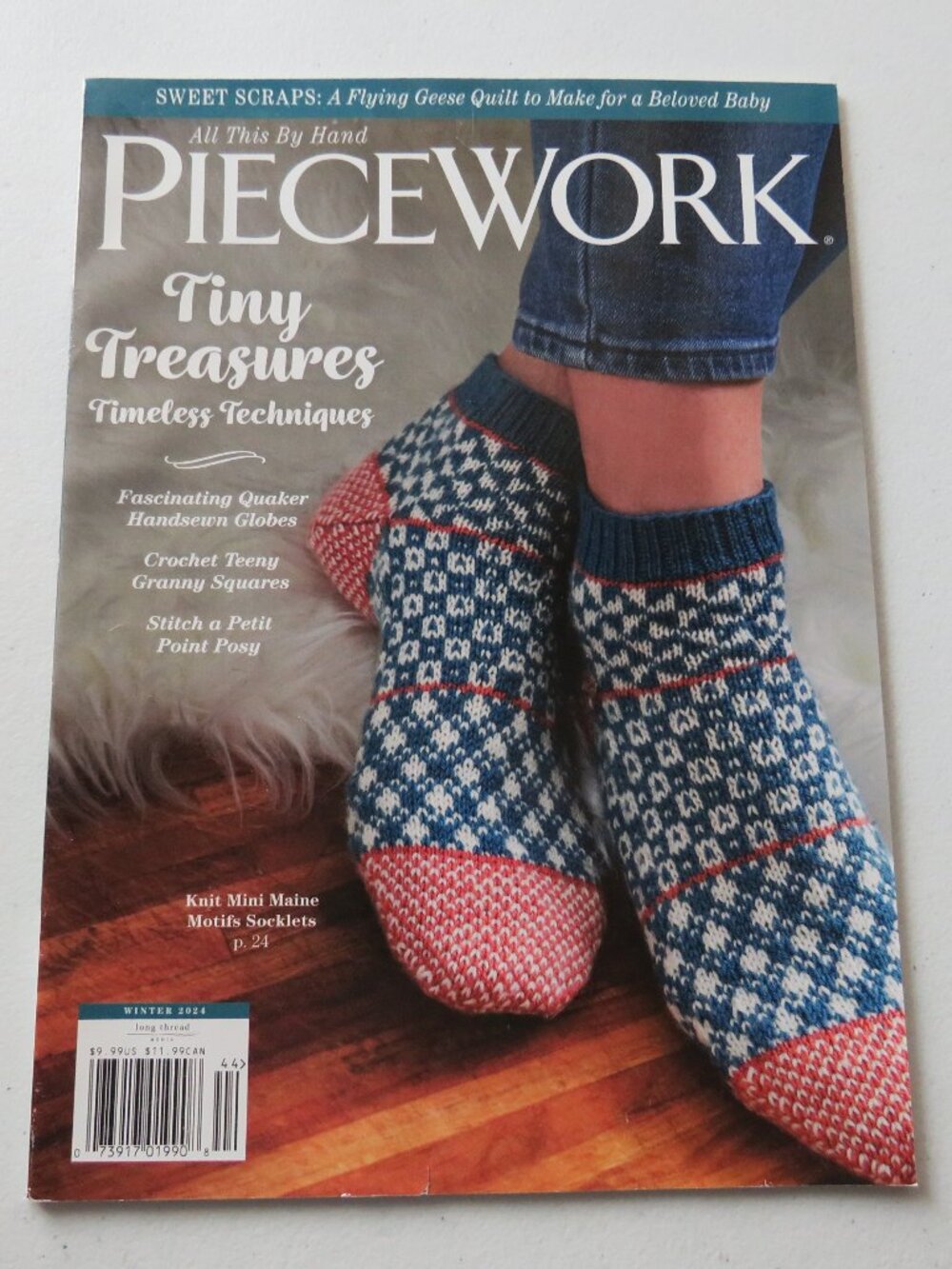 Piecework Magazine Tiny Treasurers Timeless Techniques Winter 2024